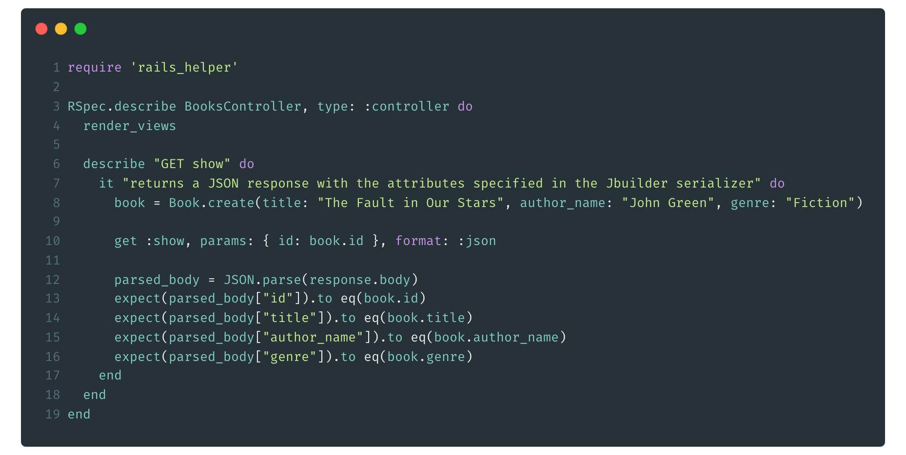 Testing JSON Jbuilder Responses in Rails Controllers